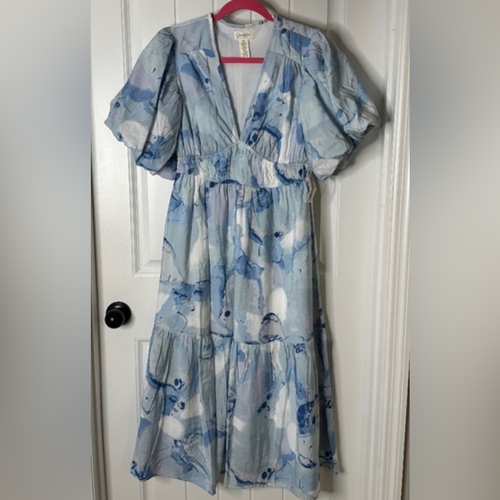Jessica Simpson blue midi dress